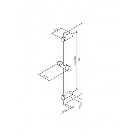 Душевая штанга AM.PM Gem F0390000 хром - фото 2