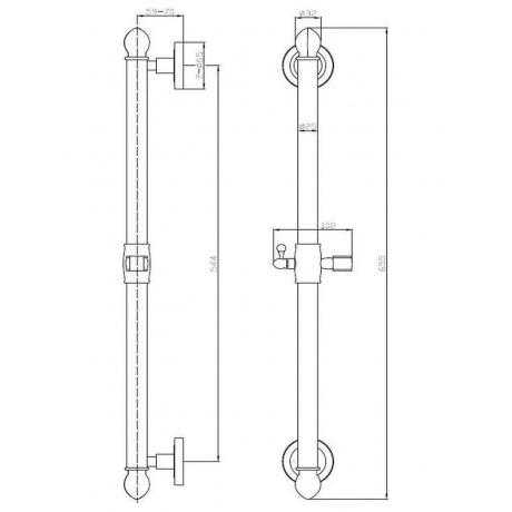 Штанга для душа Esko SRB700 - фото 2