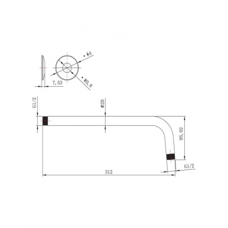 Держатель для лейки Lemark LM8029C - фото 2