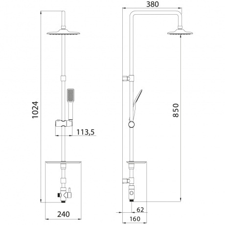 Душевая система Lemark LM8804C - фото 2