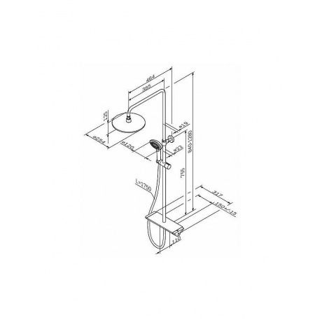 Душевая система AM.PM Spirit F0770A400 хром - фото 2