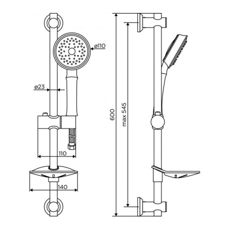 Душевая система Dorff Classic D0180000 - фото 4