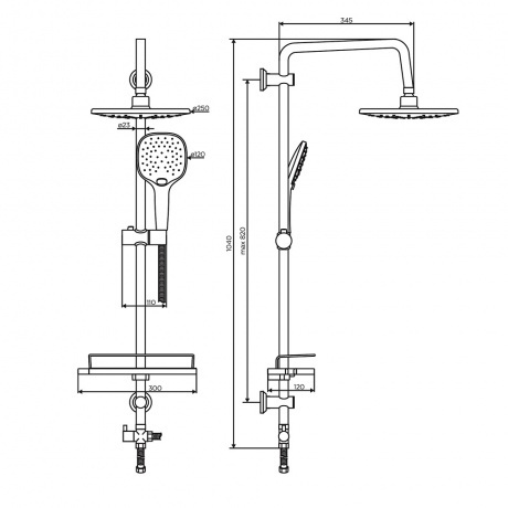 Душевая система Dorff Prime D0740000 - фото 6