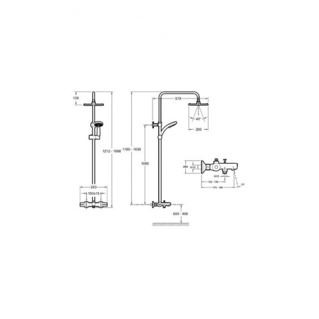 Душевая система Jacob Delafon JULY E78192-CP - фото 2