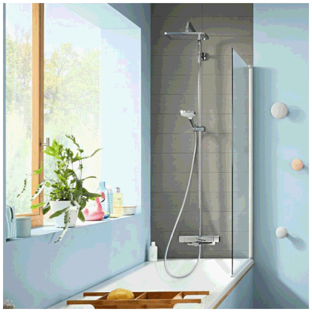 Верхним смесителем. Душевая система Hansgrohe Croma e Showerpipe 280 1jet 27687000. Душевая система Hansgrohe Croma e Showerpipe 280 1jet. Croma e Showerpipe 280 1jet с термостатом. Croma e Showerpipe 280 1jet с термостатом для ванны 27687000.