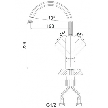 Смеситель для кухни D&amp;K Berlin Kunste (DA1432413) - фото 4