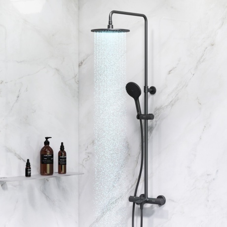 Душевая система с термостатом AM.PM Like F0780522 черный - фото 3