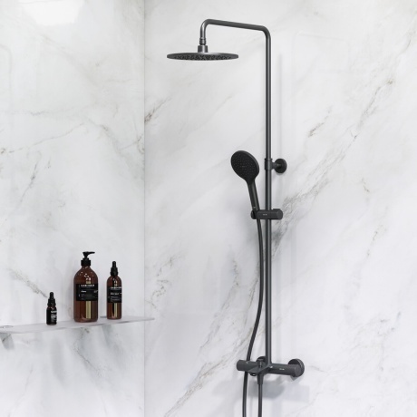 Душевая система с термостатом AM.PM Like F0780522 черный - фото 8