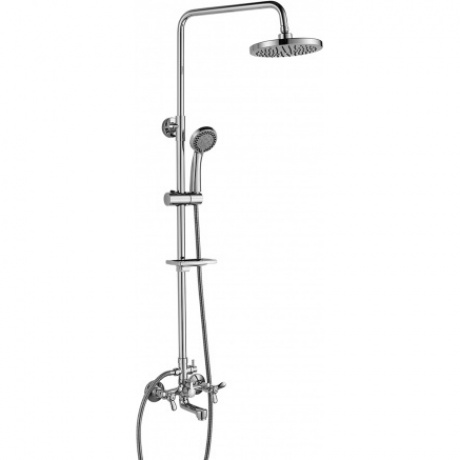 Смеситель Rossinka Q для ванны и душа с регулируемой высотой штанги поворотным изливом и лейкой Q02-46 13037₽