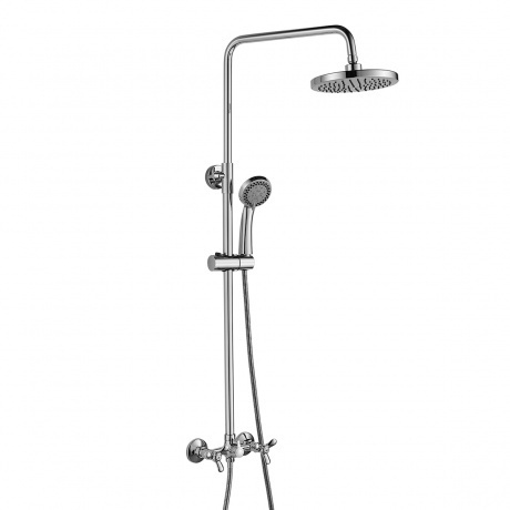 

Смеситель Rossinka Q для душа с регулируемой высотой штанги и лейкой Тропический дождь (Q02-45)