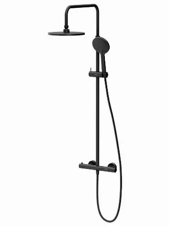 Душевая система с термостатом Damixa Option DX218091300, черный