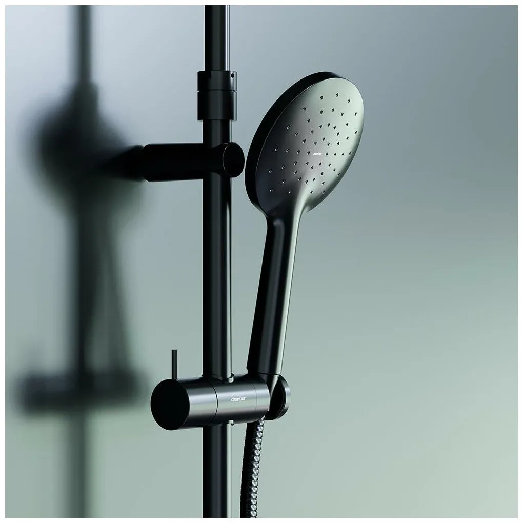 Душевая стойка Damixa Option DX218091300 с термостатом, черный - фото 6
