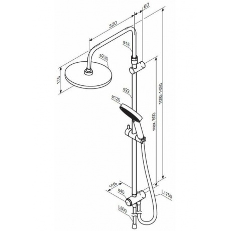 Душевая система Damixa Apollo 947000000 хром - фото 7