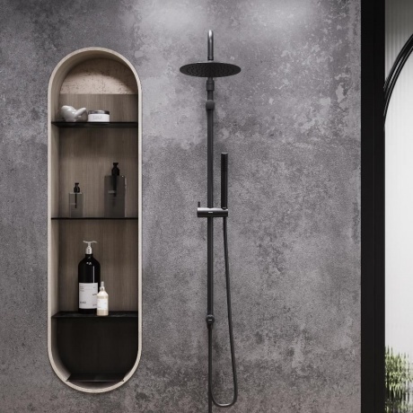 Душевая система Damixa Scandinavian Pure 936000300, черный - фото 3