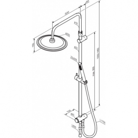 Душевая система Damixa Scandinavian Pure 936000300, черный - фото 7