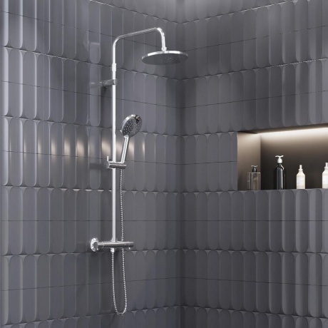 Душевая система с термостатом Damixa Jupiter 977800000 хром - фото 2