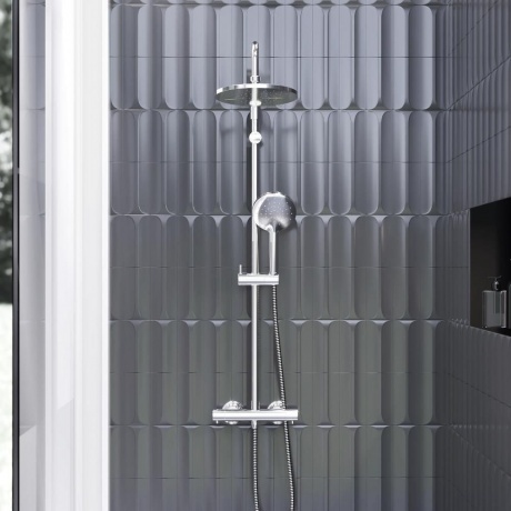 Душевая система с термостатом Damixa Jupiter 977800000 хром - фото 3