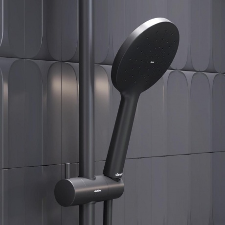 Душевая система с термостатом Damixa Jupiter 977800300 черный матовый - фото 5