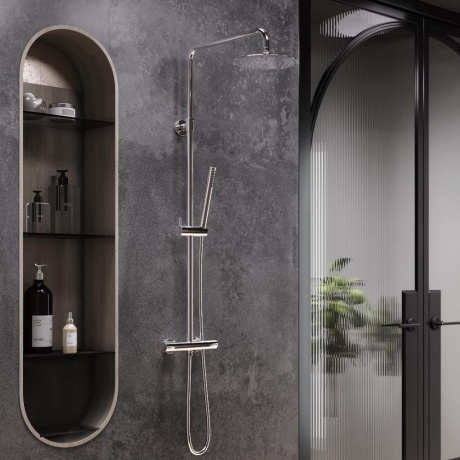 Душевая система с термостатом Damixa Scandinavian Pure 936800000 хром - фото 2