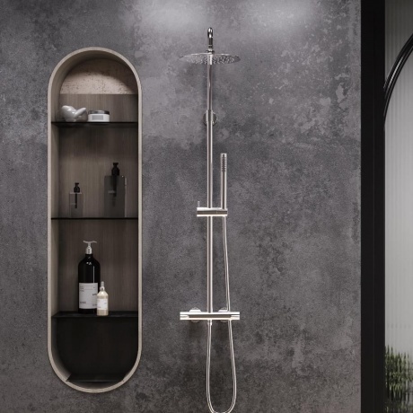 Душевая система с термостатом Damixa Scandinavian Pure 936800000 хром - фото 3