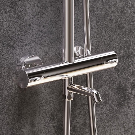 Душевая система с термостатом Damixa Scandinavian Pure 936810000 хром - фото 4