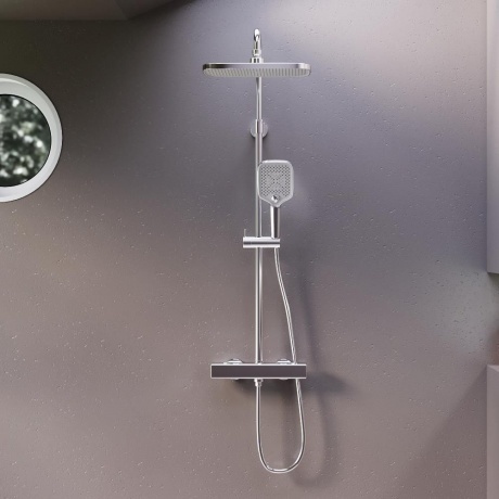 Душевая система с термостатом Damixa Gala 953800000 хром - фото 2