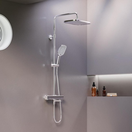 Душевая система с термостатом Damixa Gala 953810000 хром - фото 2