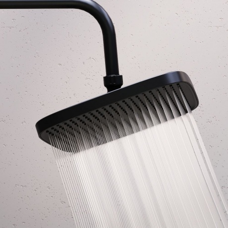 Душевая система с термостатом Damixa Gala 953800300 черный матовый - фото 6