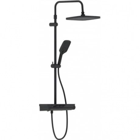 Душевая система с термостатом Damixa Gala 953760300 черный матов...