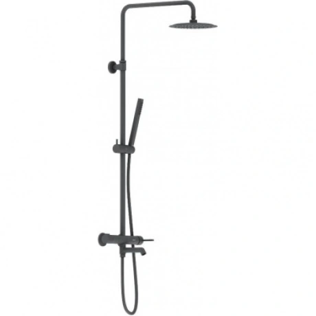 Душевая система с ванно-душевым смесителем-полкой Damixa Scandin...