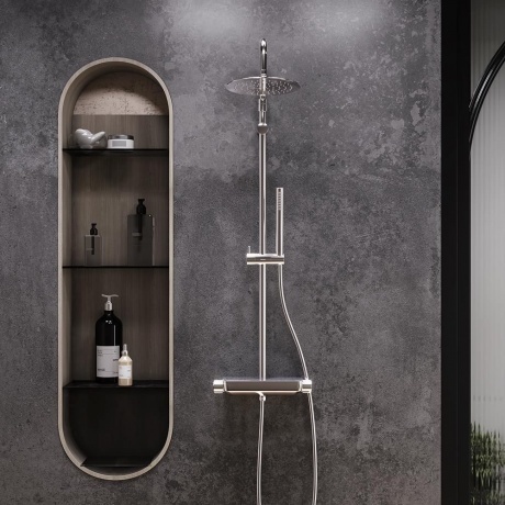 Душевая система с термостатом Damixa Scandinavian Pure 936750000 хром - фото 3
