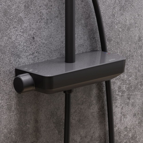 Душевая система с термостатом Damixa Scandinavian Pure 936750300 чёрный - фото 4