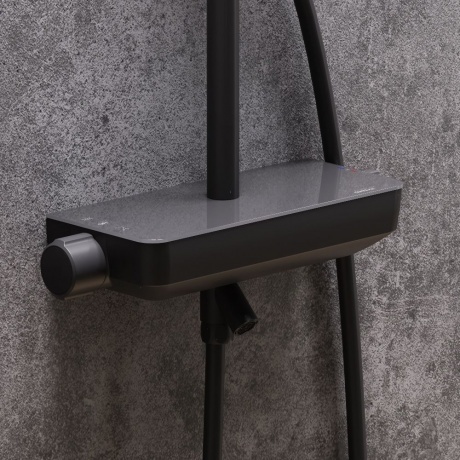 Душевая система с термостатом Damixa Scandinavian Pure 936760300 чёрный - фото 4