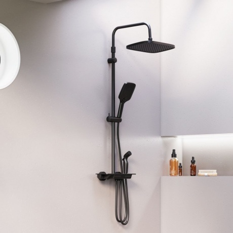 Душевая система с термостатом Damixa Gala 953770300 чёрный - фото 2