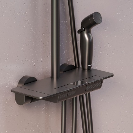 Душевая система с термостатом Damixa Gala 953770300 чёрный - фото 4