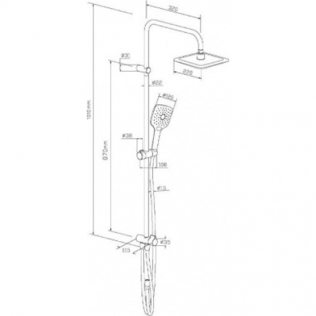 Душевая система Damixa Eclipse 931000000 хром - фото 5