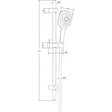Душевая система Damixa Eclipse 931001000 хром - фото 5