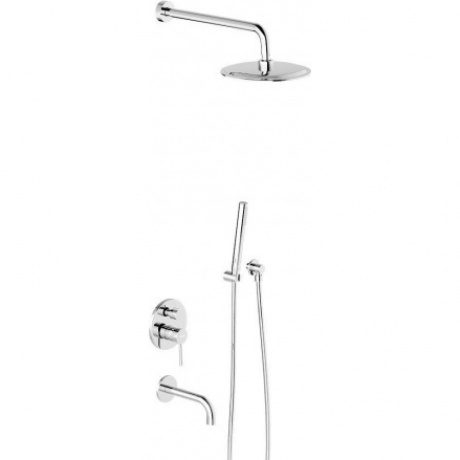 Душевая система встраиваемая Damixa Scandinavian Pure 936510000 хром - фото 1