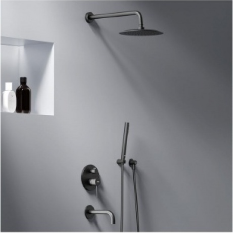 Душевая система встраиваемая Damixa Scandinavian Pure 936510300 черный - фото 8