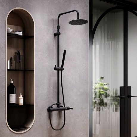 Душевая система Damixa Scandinavian Pure 936710300 черный - фото 8