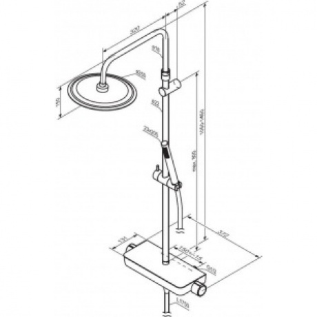 Душевая система Damixa Scandinavian Pure 936780000 хром - фото 2