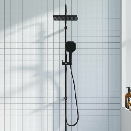 Душевая система Damixa Merkur 940000300 черный - фото 7