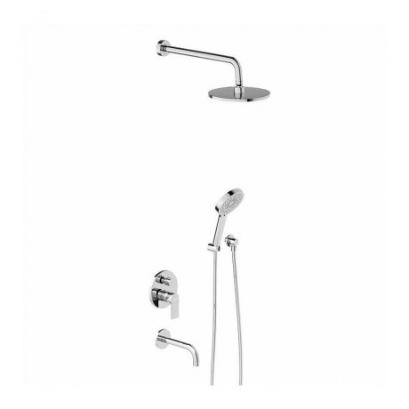 

947510000 Apollo встраиваемая душевая система с ванно-душевым смесителем и изливом, хром