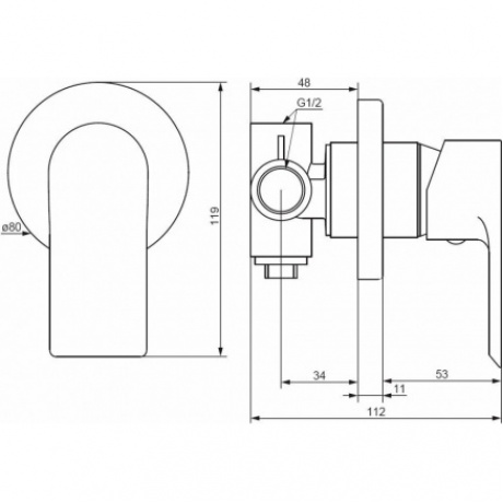 Душевая система встраиваемая Damixa Apollo 947510000 хром - фото 18