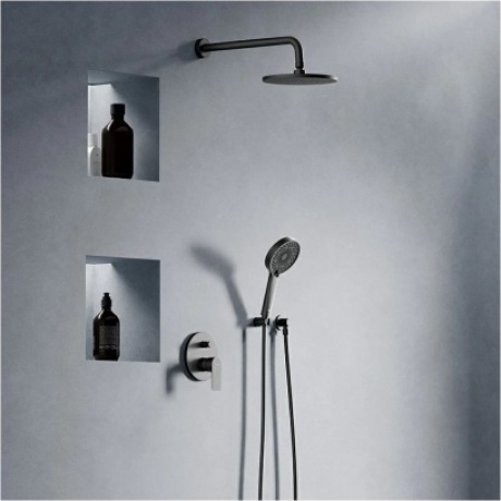 Душевая система встраиваемая Damixa Apollo 947520300 черный - фото 12