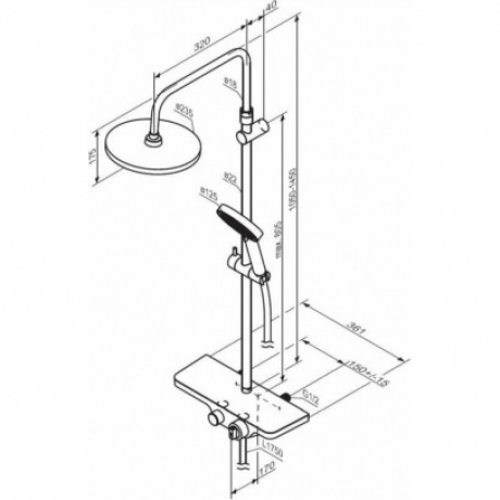 Душевая система Damixa Apollo 947760000 хром - фото 2