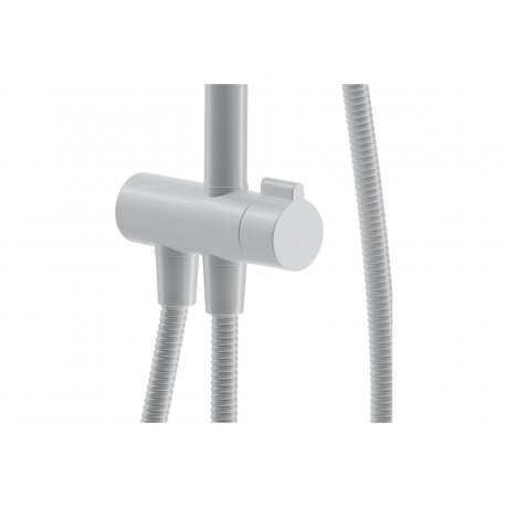 977000200 Jupiter, душ.система: верхн.душ 225 мм, ручн.душ 1 ф-ция 120 мм, штанга 1010 мм , белый - фото 3