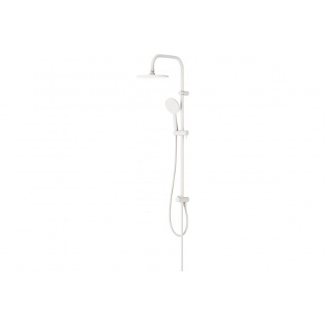 977000200 Jupiter, душ.система: верхн.душ 225 мм, ручн.душ 1 ф-ция 120 мм, штанга 1010 мм , белый - фото 5