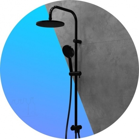 Душевая система встраиваемая Damixa Jupiter 977000300 черный - фото 7