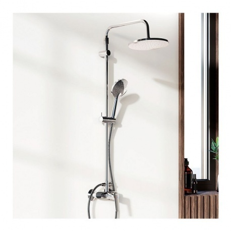 977710000 Jupiter душевая система с душевым смесителем, хром - фото 4